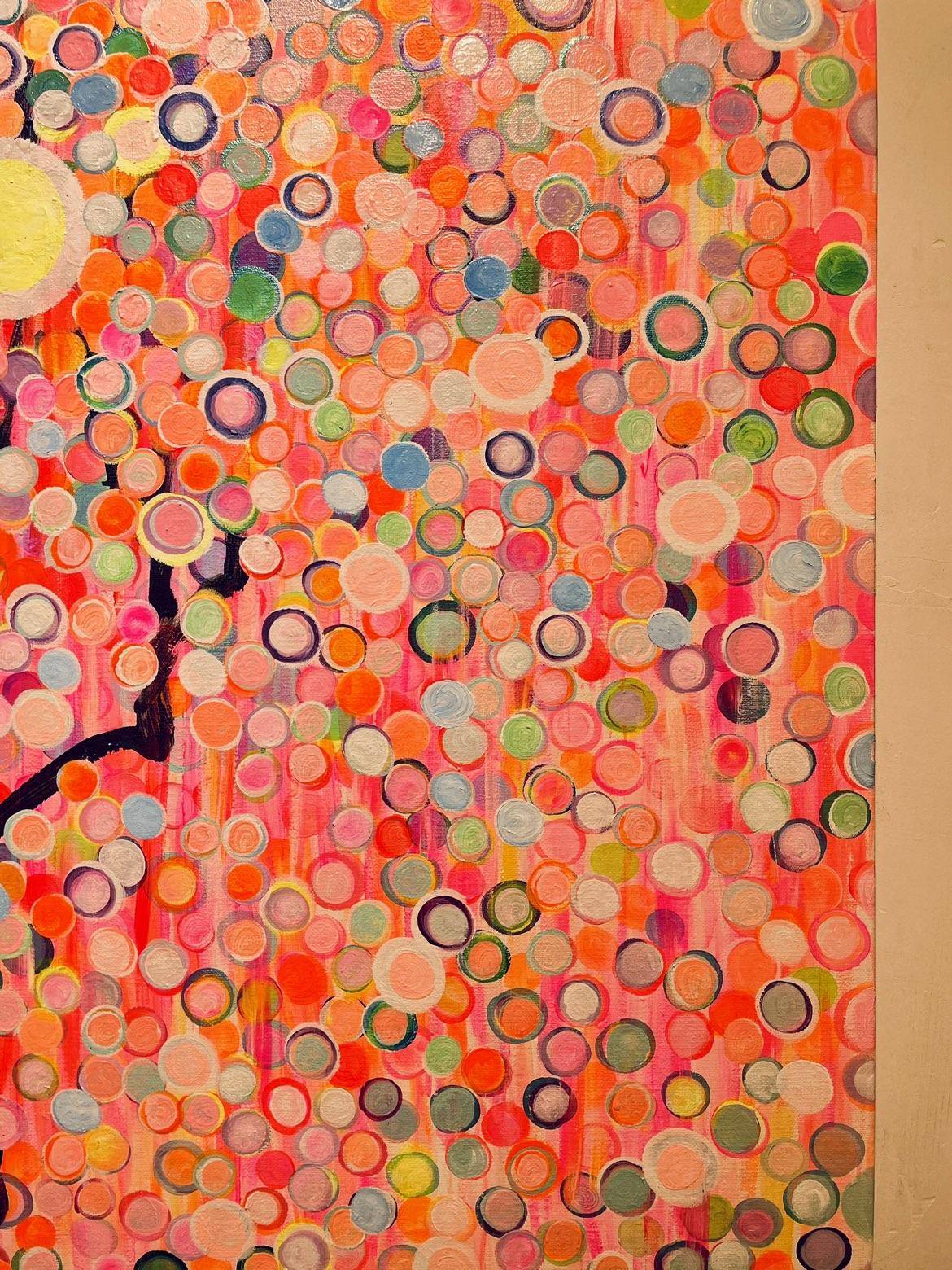 Spring Cherry Blossoms(23''x 31''/ 60 x 80 CM/Frameless Stretched)