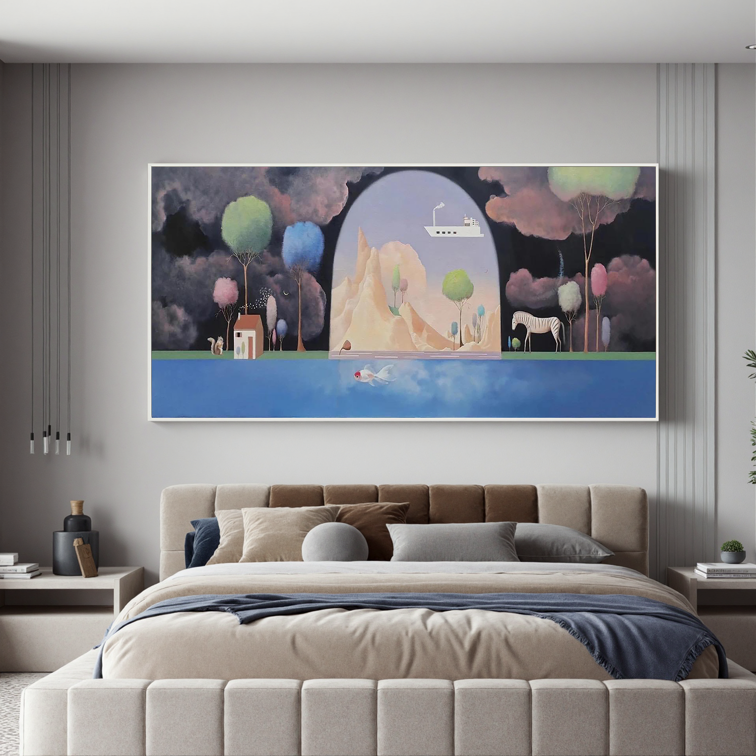 Dream Gate Landscape-Surreal Dream Gate Landscape Wall Art