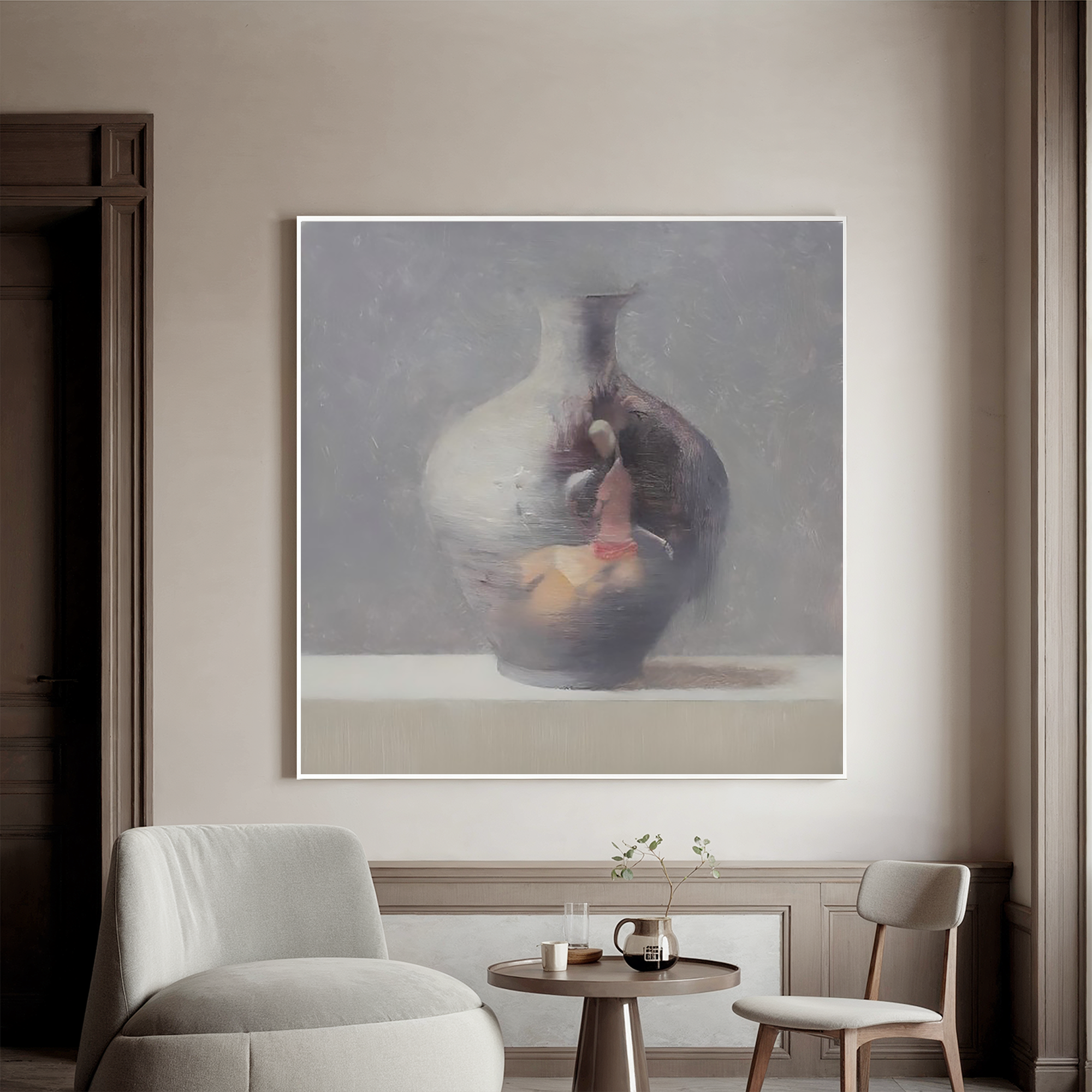 Abstract Vase Still Life-Modern Abstract Vase Still Life Wall Art