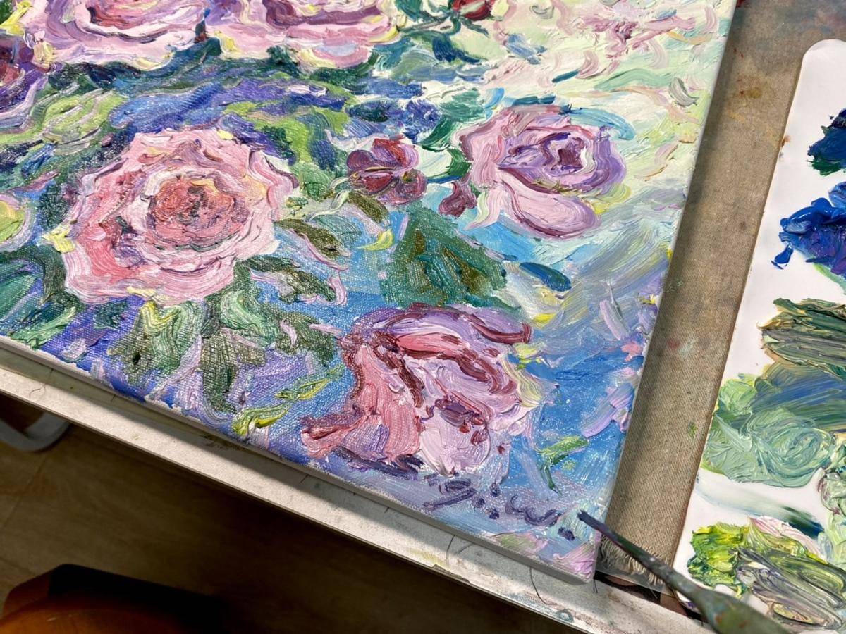 Your Rose(32''x 60''/ 80 x 120 CM/Stretched + Wooden Frame)