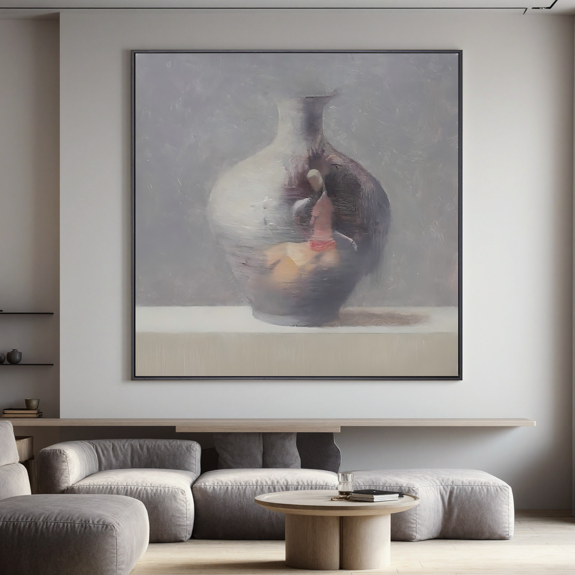 Abstract Vase Still Life-Modern Abstract Vase Still Life Wall Art
