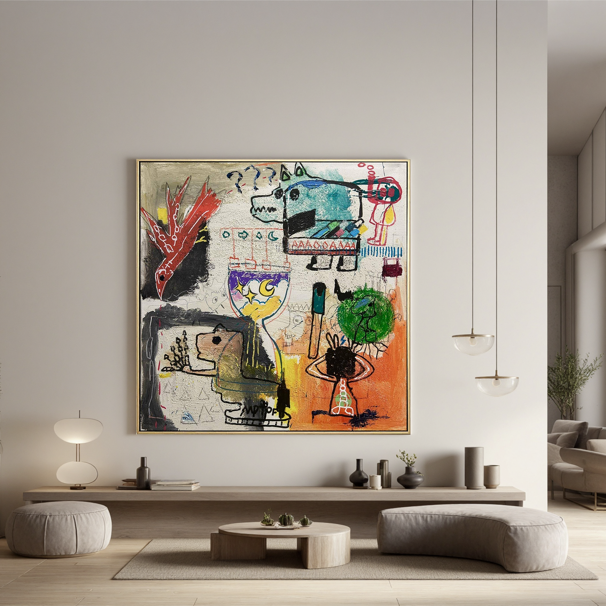 Hourglass of Dreams(40''x 40''/ 100 x 100 CM/Frameless Stretched)