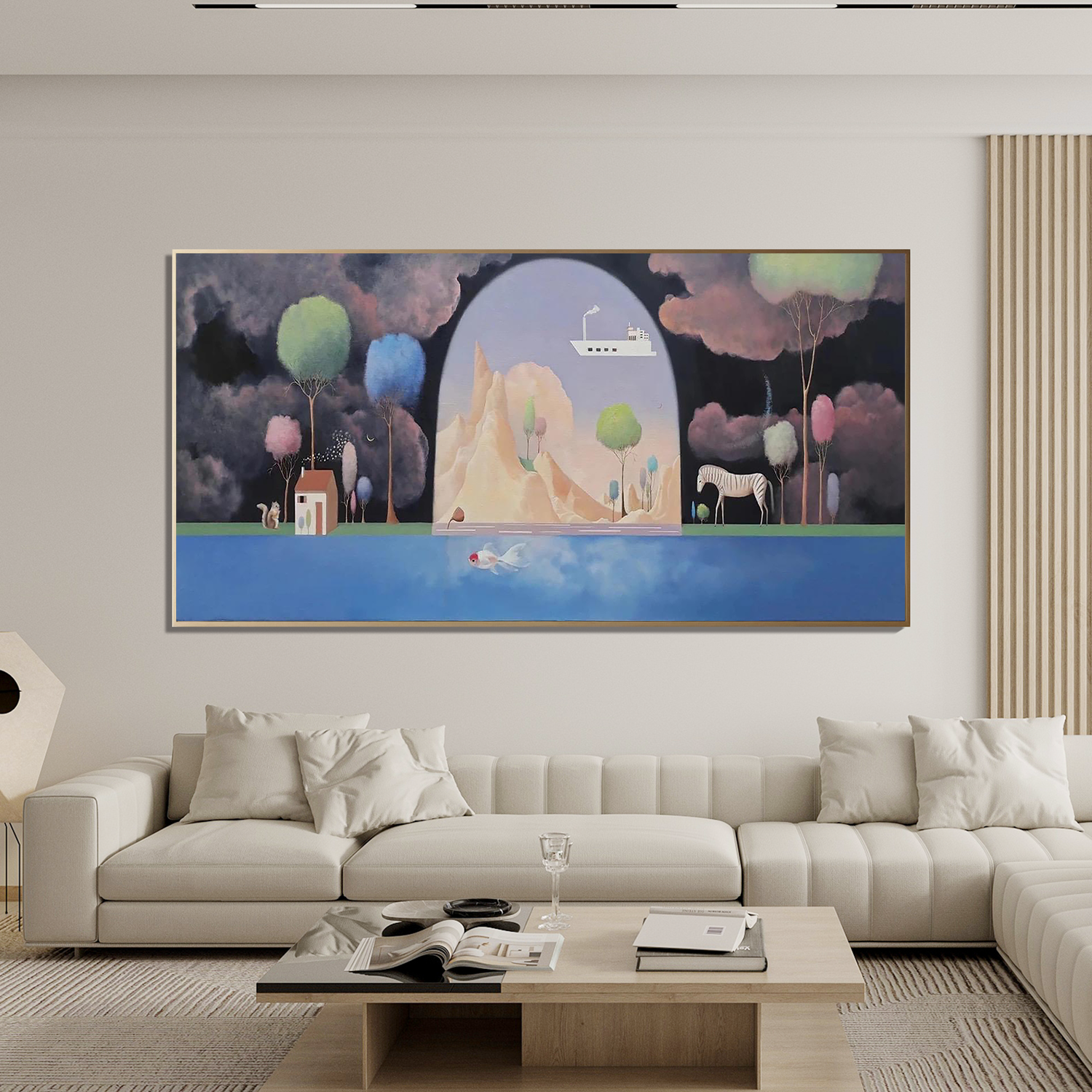 Dream Gate Landscape-Surreal Dream Gate Landscape Wall Art