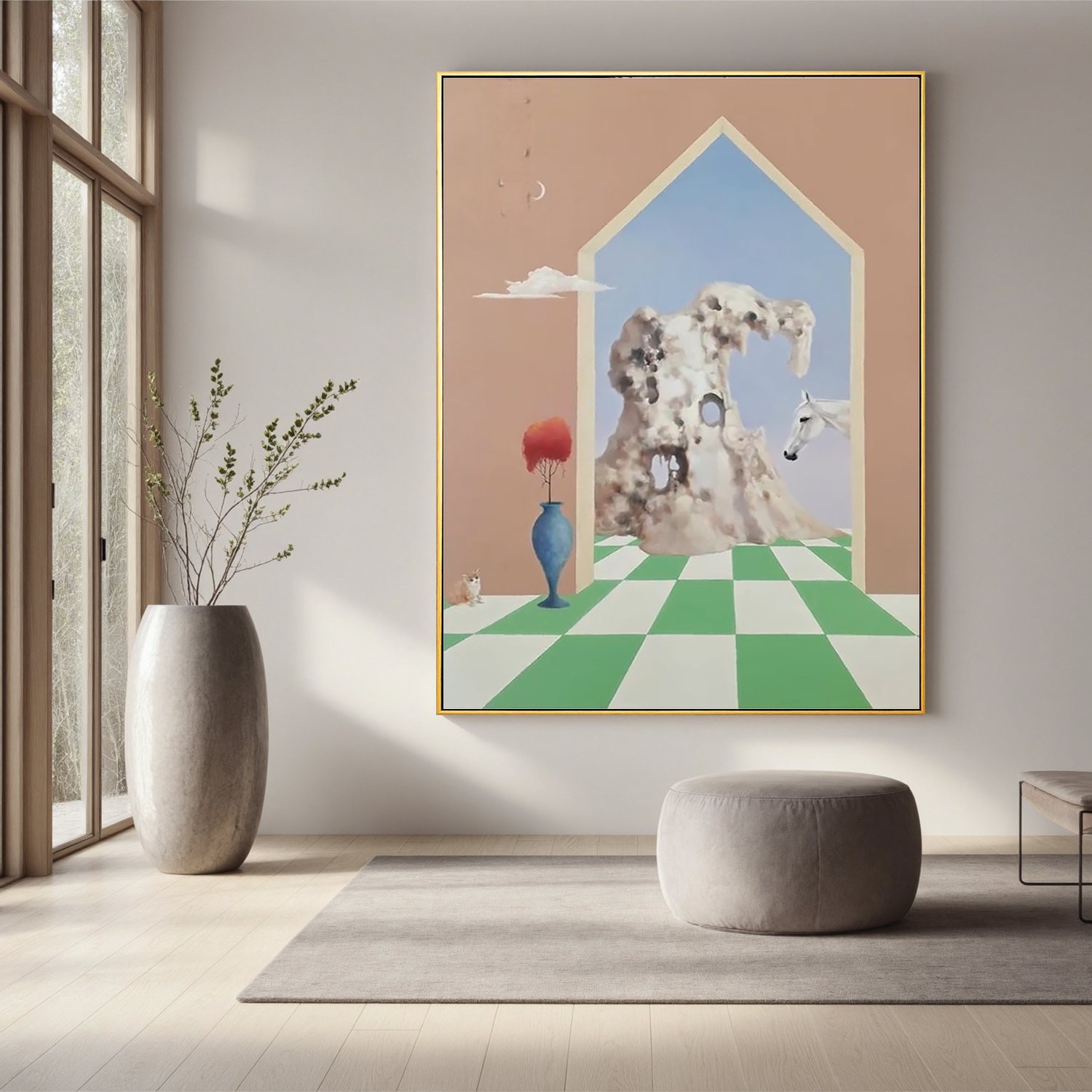 Surreal Archway Dream-Surreal Archway Landscape Wall Art