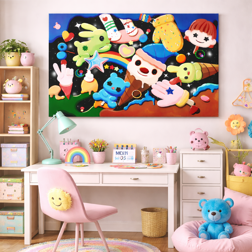 Sweet World(24''x 36''/ 60 x 90 CM/Frameless Stretch)