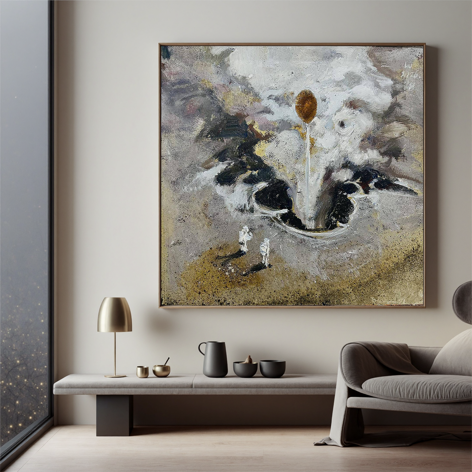 The Source(40''x 40''/ 100 x 100 CM/Frameless Stretched)