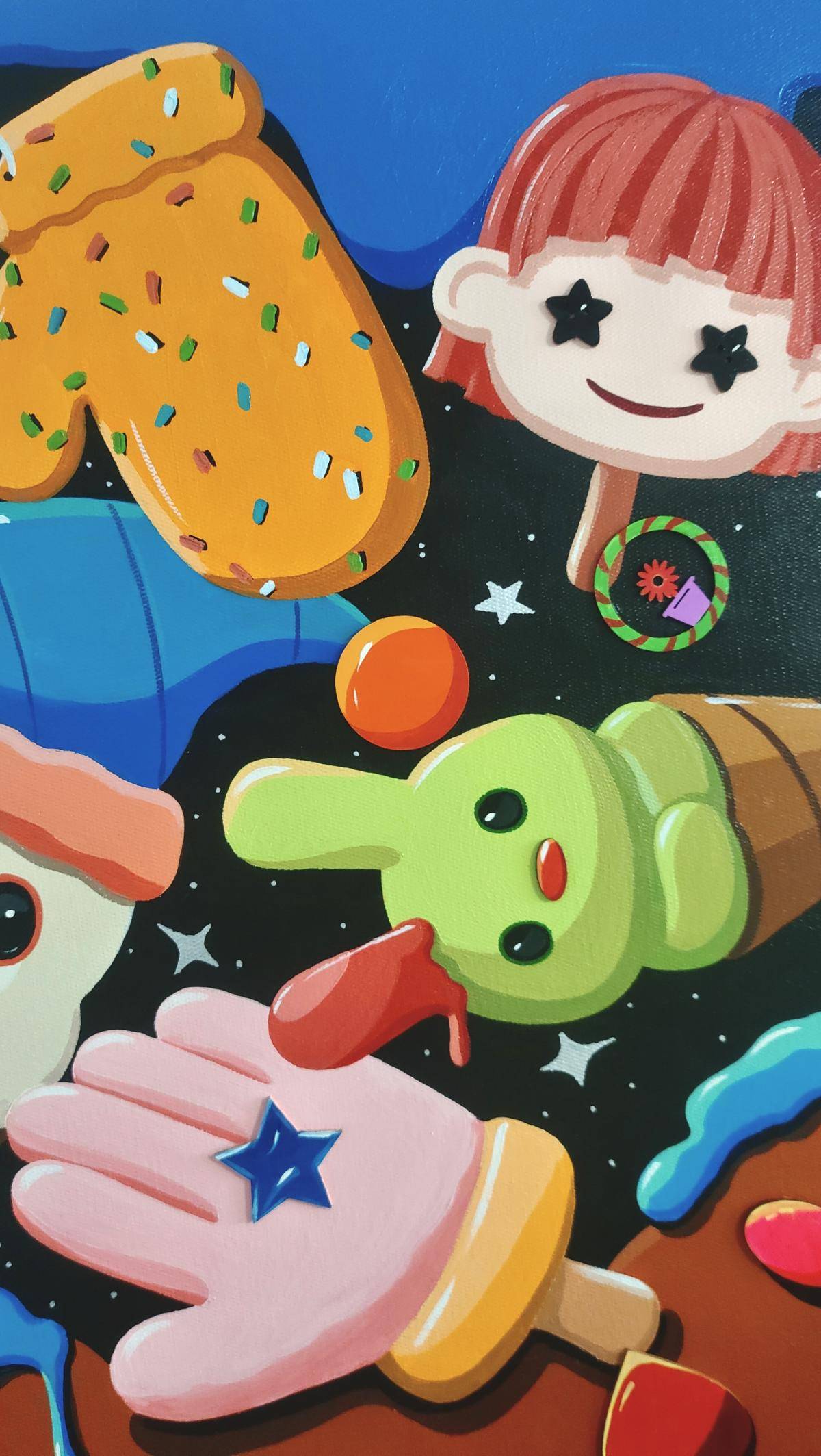 Sweet World(24''x 36''/ 60 x 90 CM/Frameless Stretch)