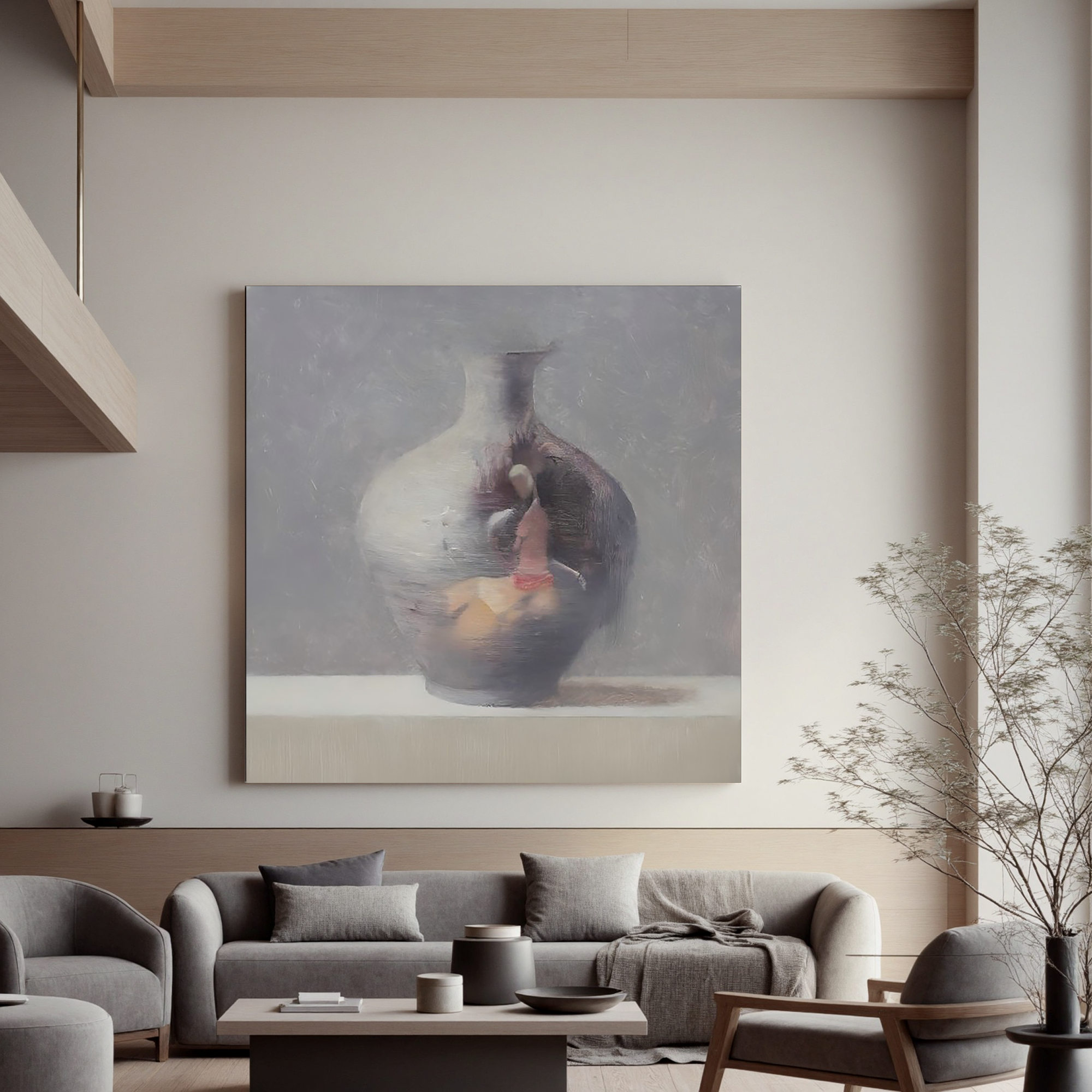 Abstract Vase Still Life-Modern Abstract Vase Still Life Wall Art