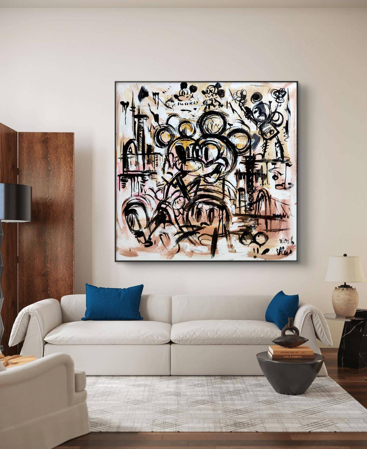Mickey(40''x 40''/ 100 x 100 CM/Frameless Stretch)