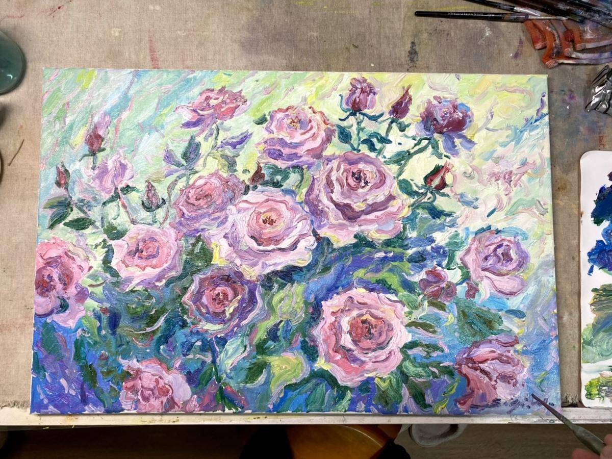 Your Rose(32''x 60''/ 80 x 120 CM/Stretched + Wooden Frame)