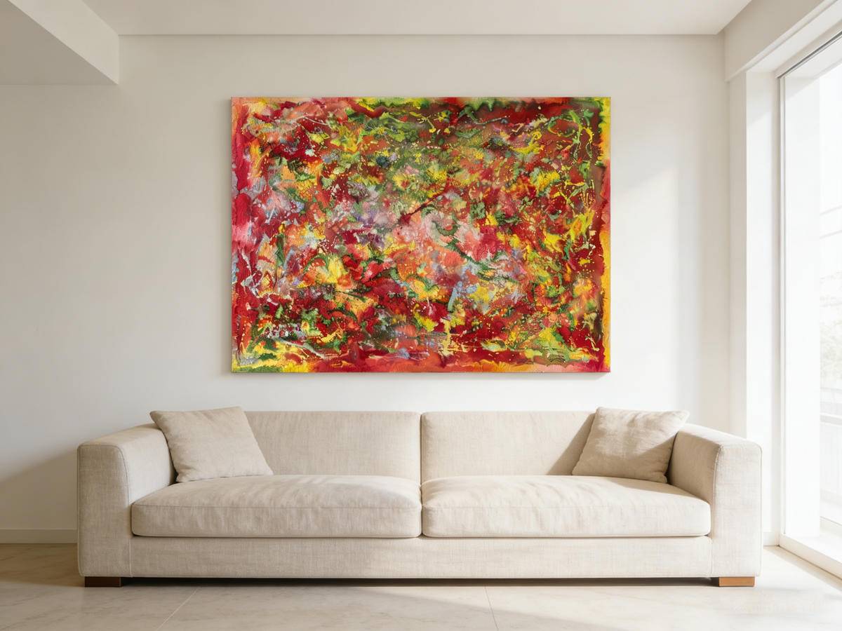 Colors Beyond Definition(60''x 78''/ 150 x 200 CM/Frameless Stretch)