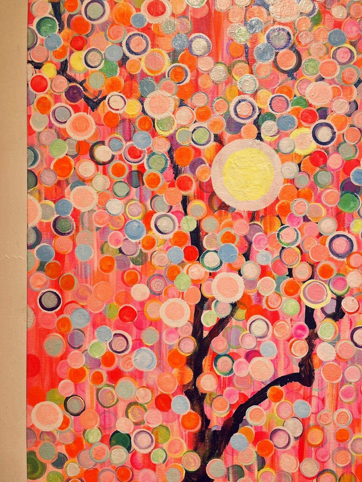 Spring Cherry Blossoms(23''x 31''/ 60 x 80 CM/Frameless Stretched)