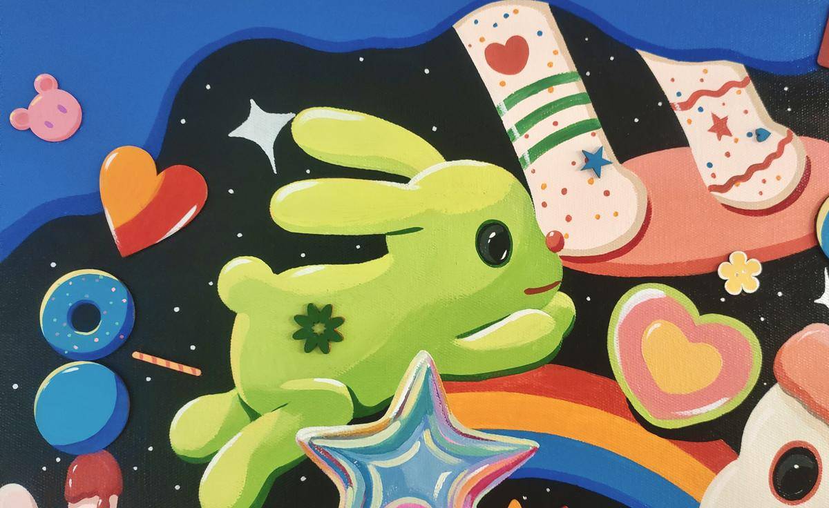 Sweet World(24''x 36''/ 60 x 90 CM/Frameless Stretch)