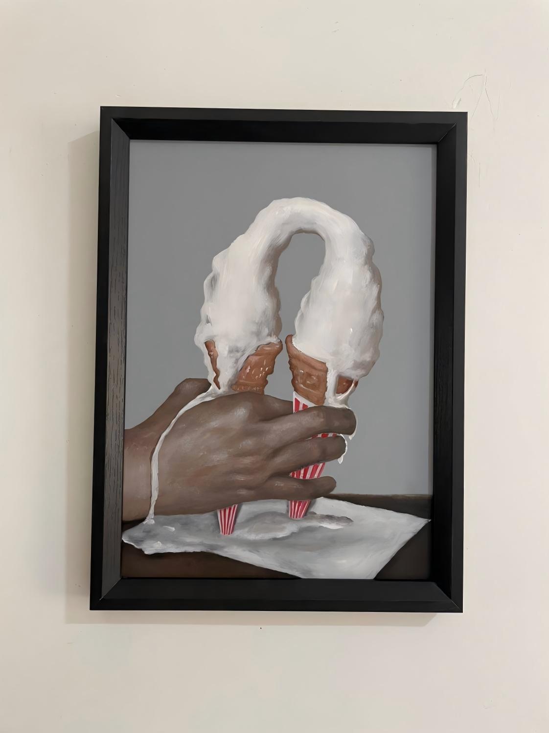 Out of Control(24''x 32''/ 60 x 80 CM/Stretched + Black Wooden Frame)