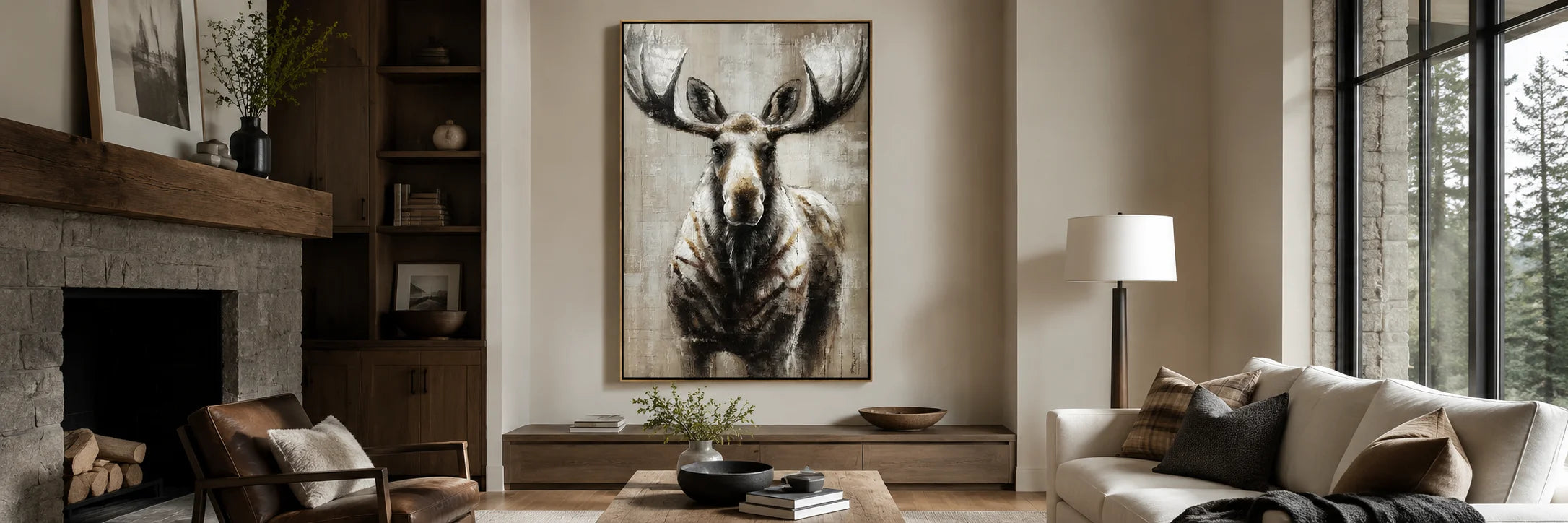 Handmade contemporary oil painting with a distinctive artistic design