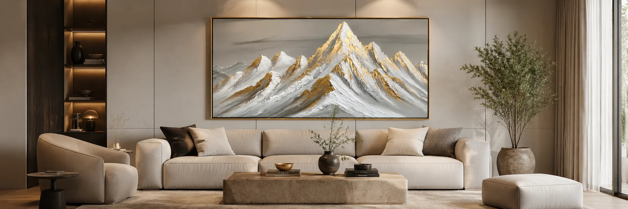 Hand-painted canvas artwork with rich oil colors and natural brush movement