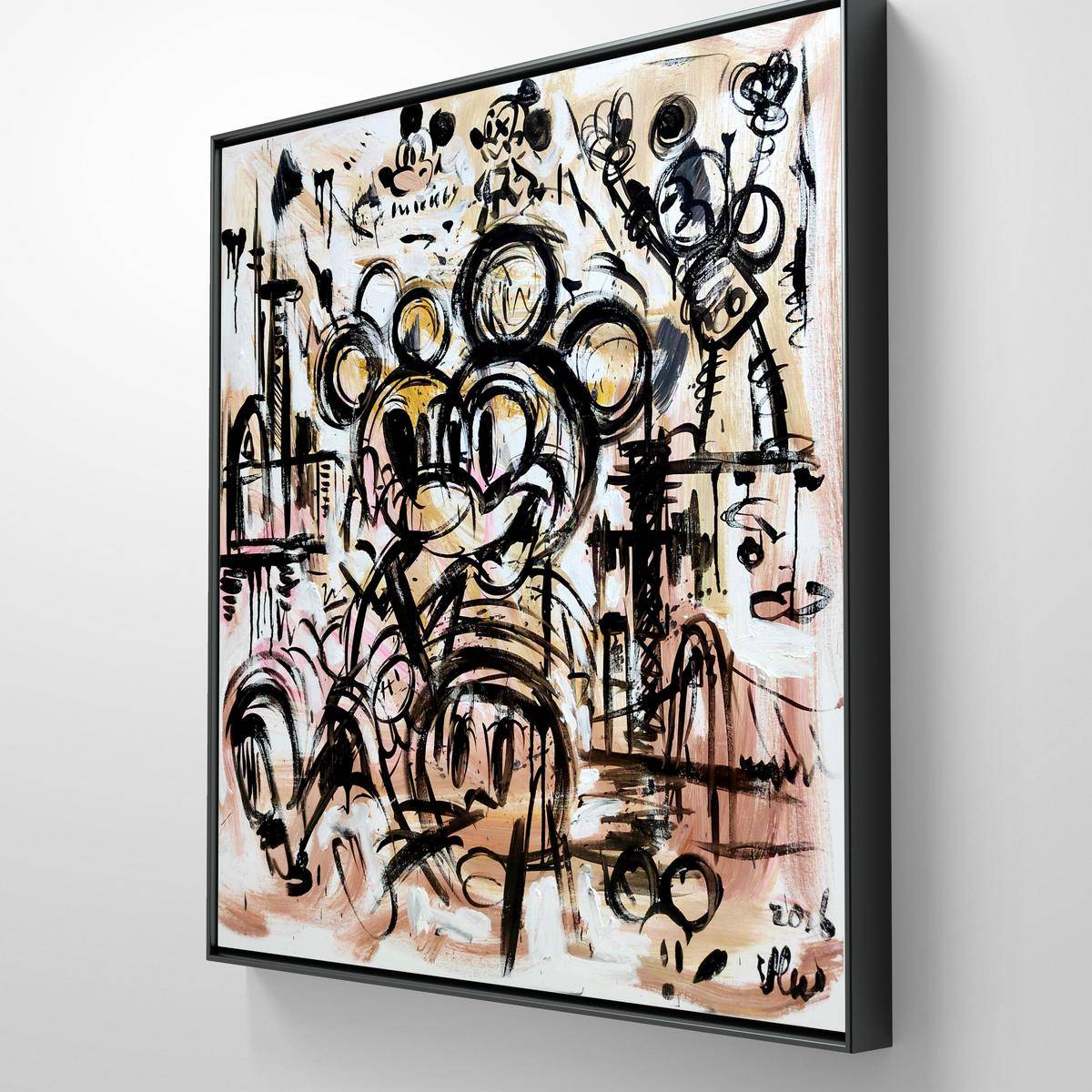 Mickey(40''x 40''/ 100 x 100 CM/Frameless Stretch)