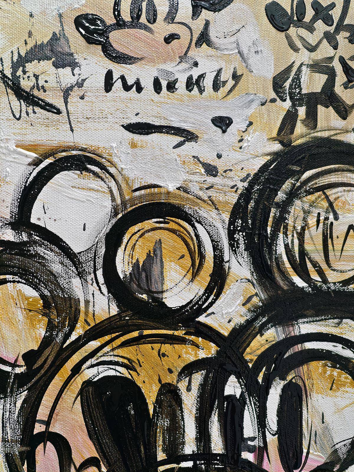 Mickey(40''x 40''/ 100 x 100 CM/Frameless Stretch)