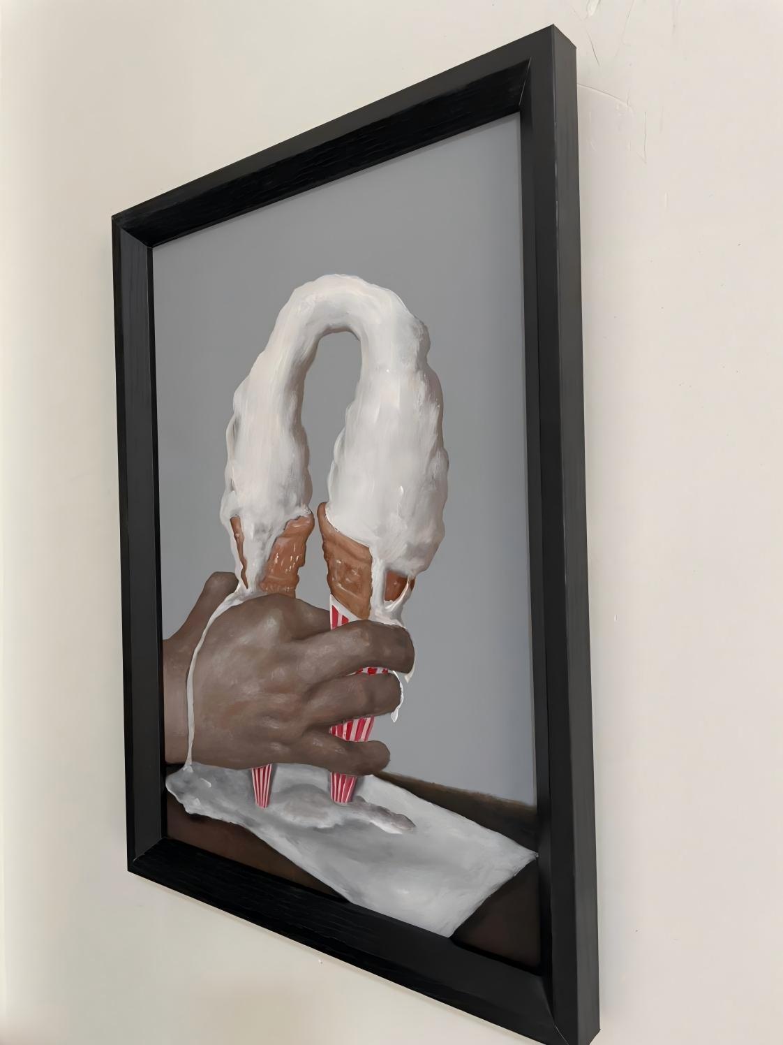 Out of Control(24''x 32''/ 60 x 80 CM/Stretched + Black Wooden Frame)