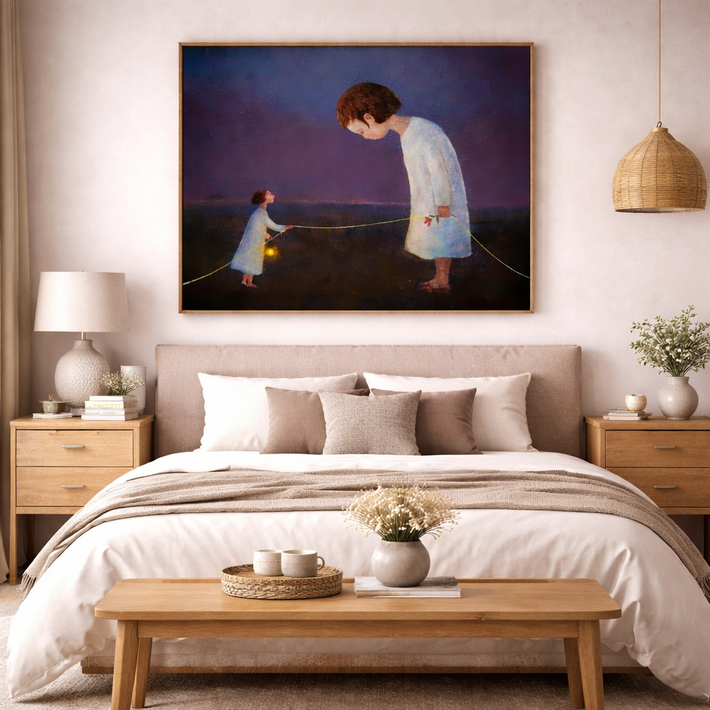 The Inner Giant-Child（40''x 40''/ 100 x 100 CM/Stretched + Wooden Frame)