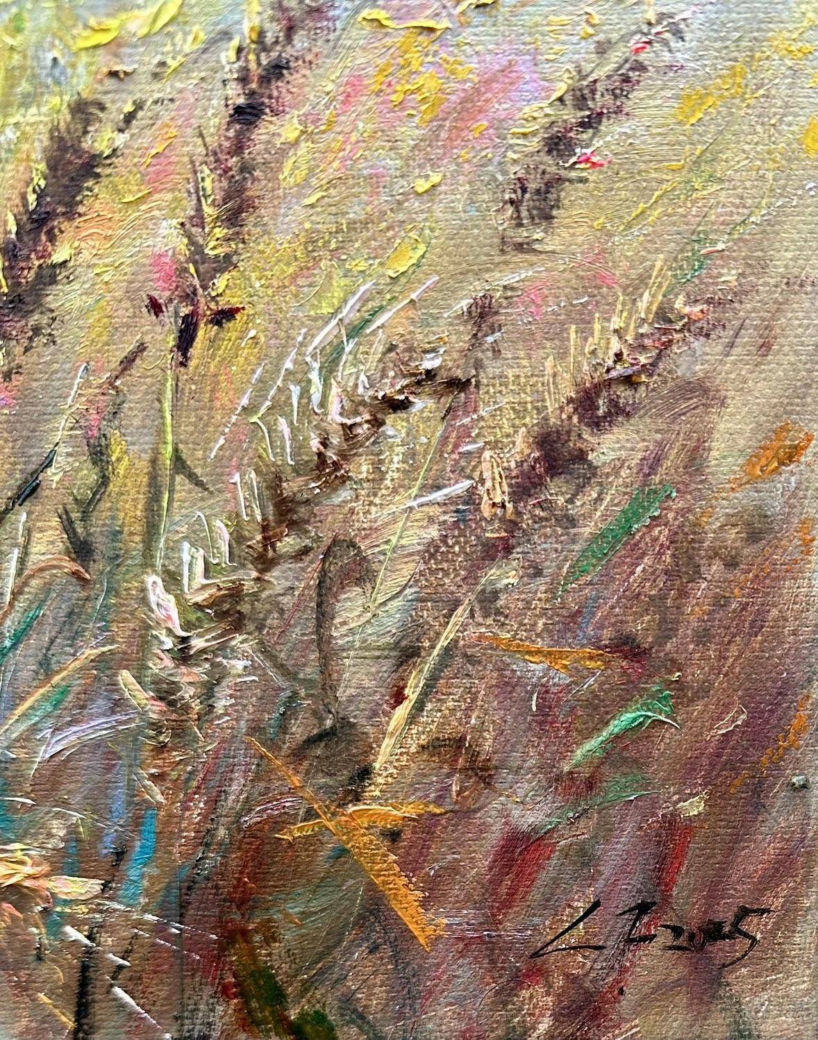 Dawn Over Golden Fields(40''x 40''/ 100 x 100 CM/Frameless Stretched)