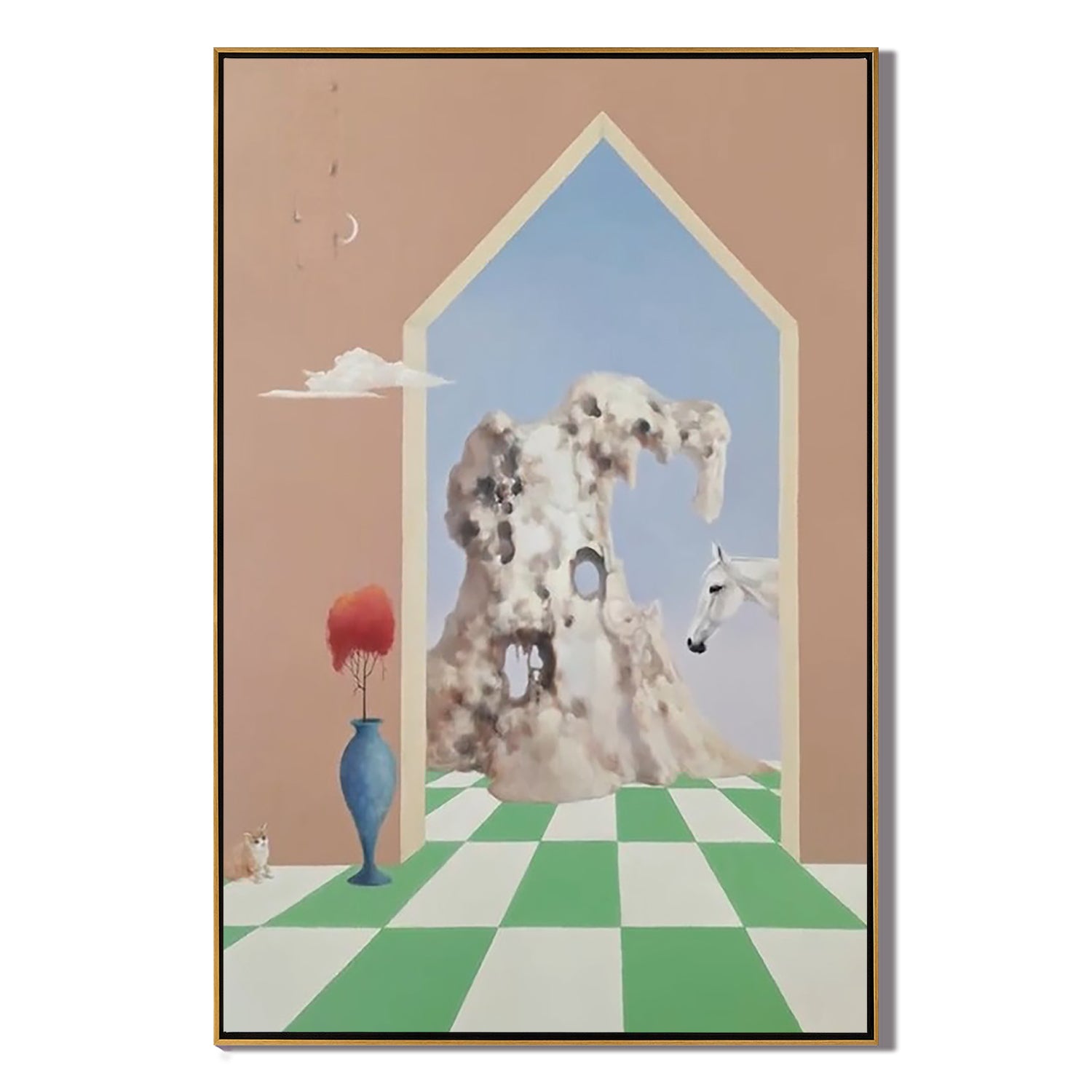 Surreal Archway Dream-Surreal Archway Landscape Wall Art