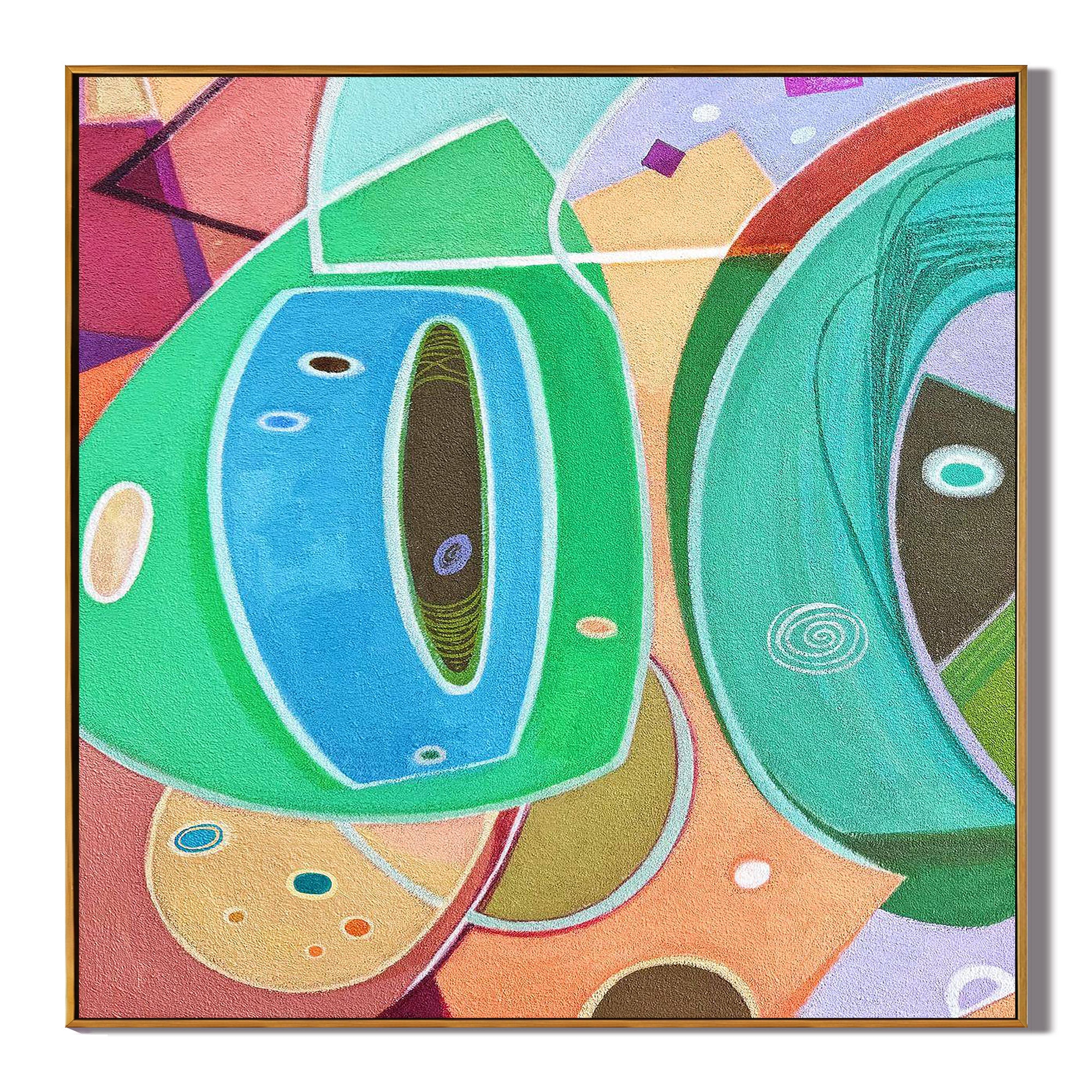 Rhythm of Shapes(31''x 31''/ 80 x 80 CM/Frameless Stretched)