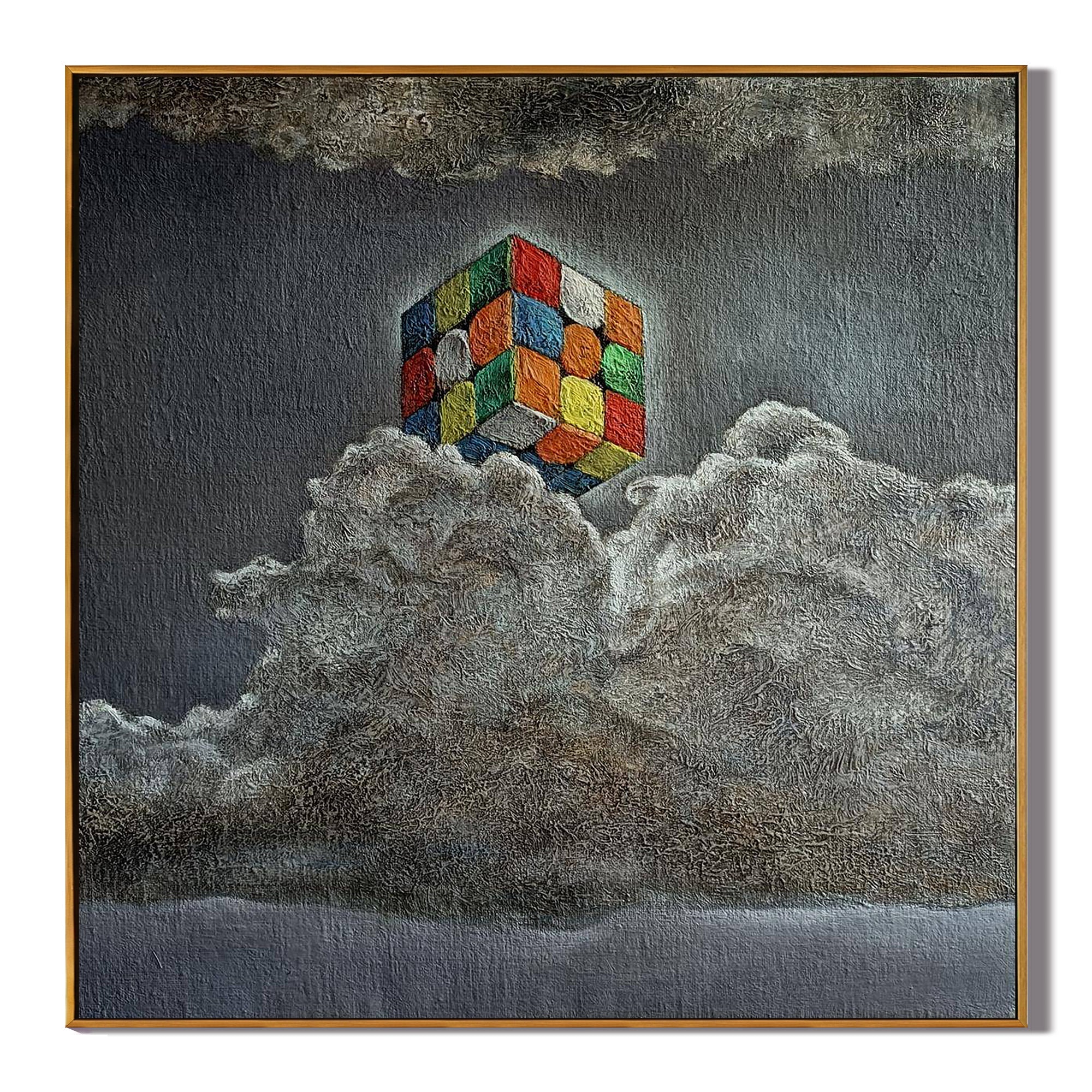 Rubik's Cube(28''x 28''/ 70 x 70 CM/Frameless Stretch)