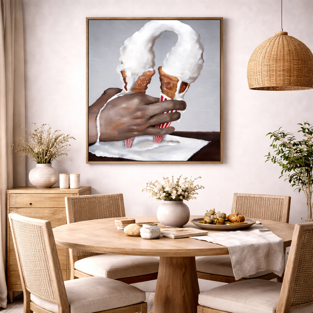 Out of Control（24''x 32''/ 60 x 80 CM/Stretched + Black Wooden Frame）