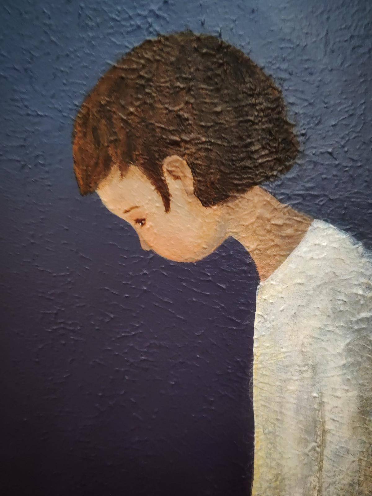 The Inner Giant-Child（40''x 40''/ 100 x 100 CM/Stretched + Wooden Frame)