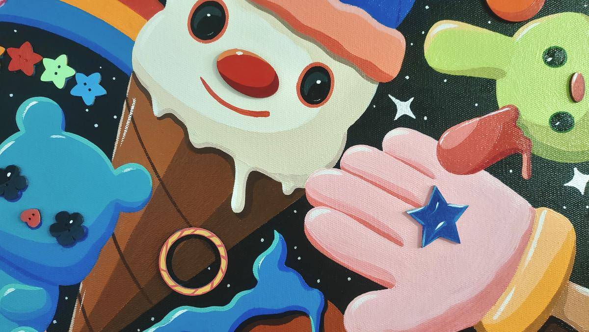 Sweet World（24''x 36''/ 60 x 90 CM/Frameless Stretch)