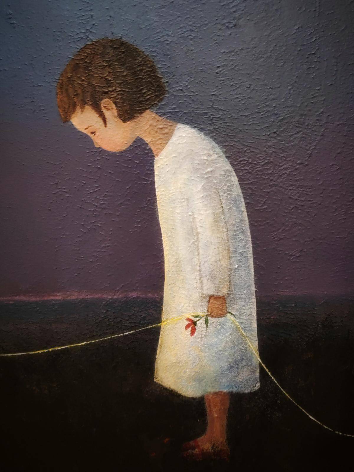 The Inner Giant-Child（40''x 40''/ 100 x 100 CM/Stretched + Wooden Frame)