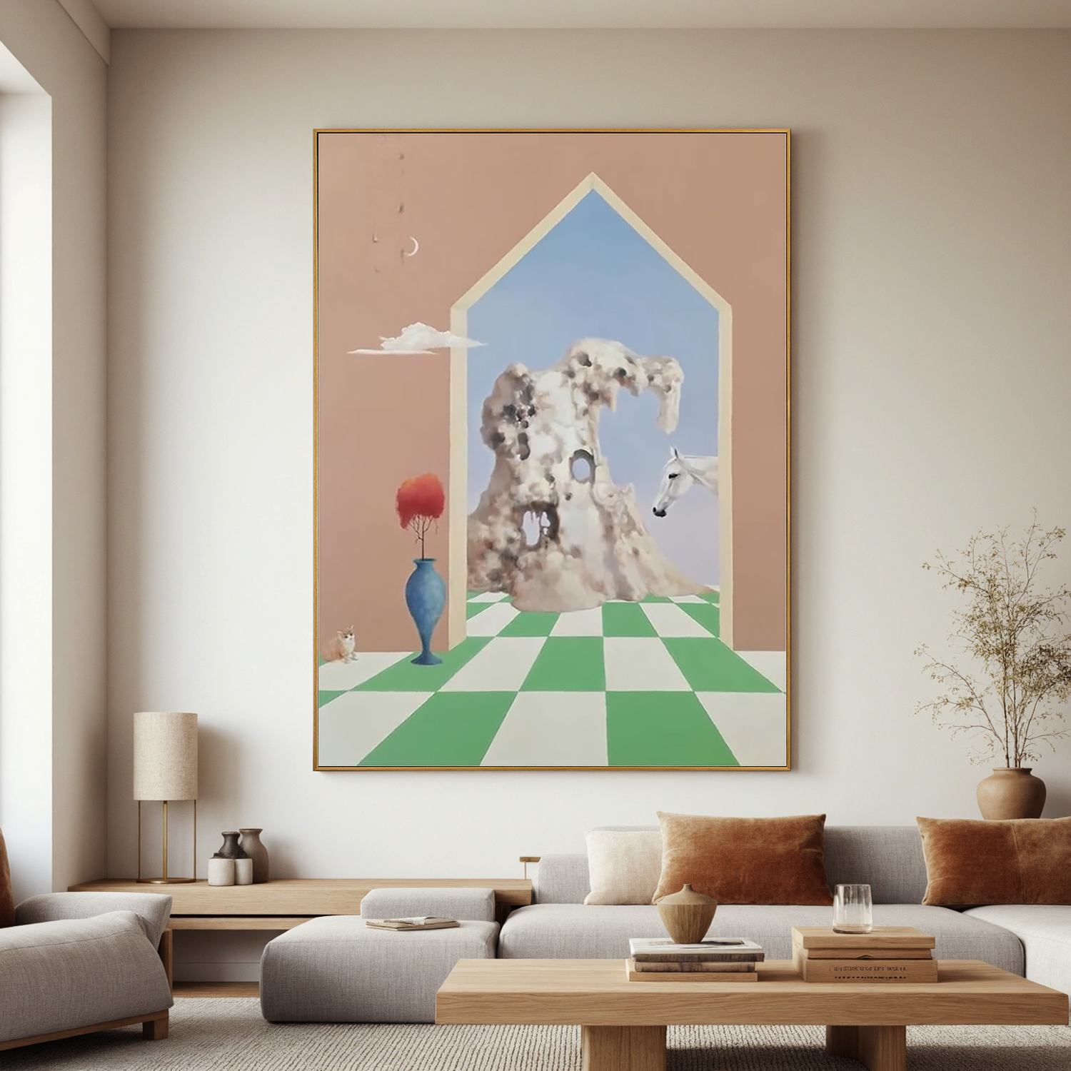 Surreal Archway Dream-Surreal Archway Landscape Wall Art