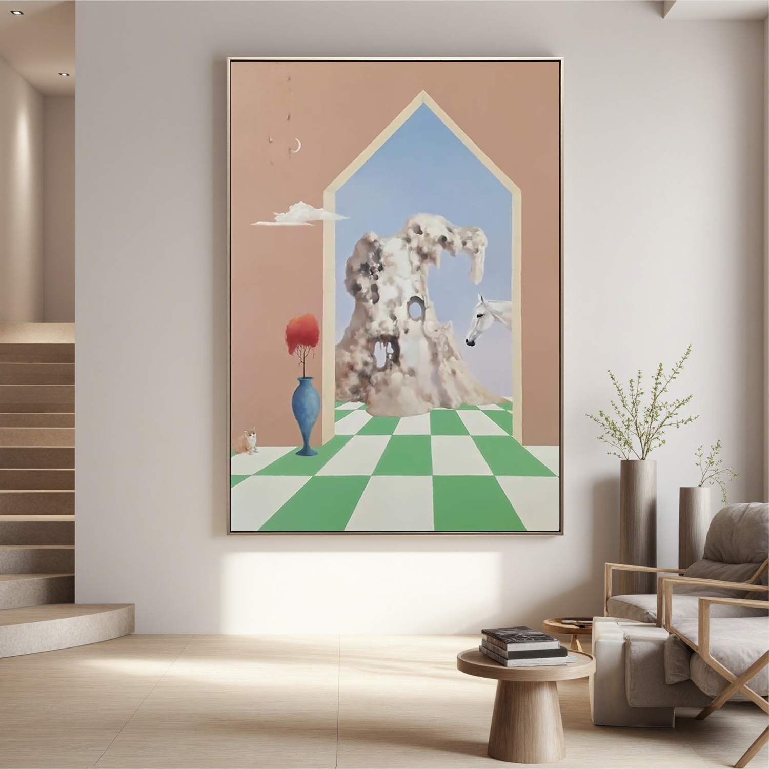 Surreal Archway Dream-Surreal Archway Landscape Wall Art