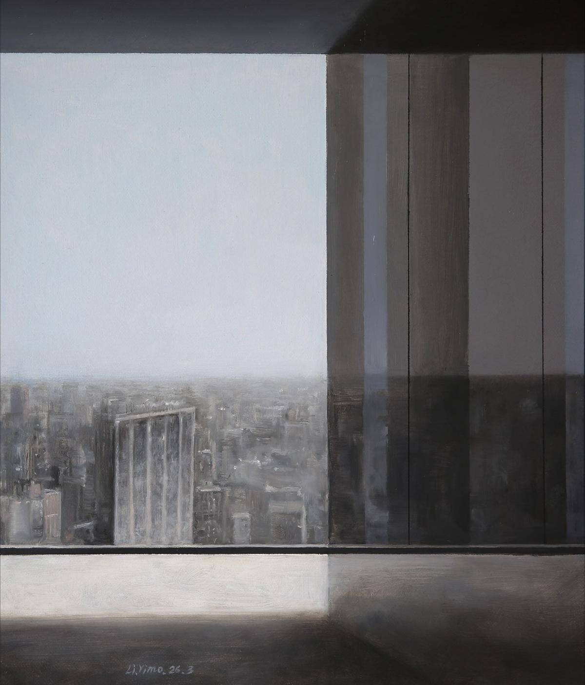 Outset（32''x 62''/ 80 x 160 CM/Stretched + Black Wooden Frame）