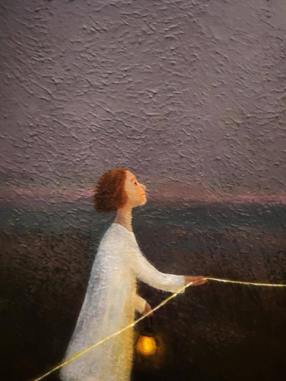 The Inner Giant-Child（40''x 40''/ 100 x 100 CM/Stretched + Wooden Frame)
