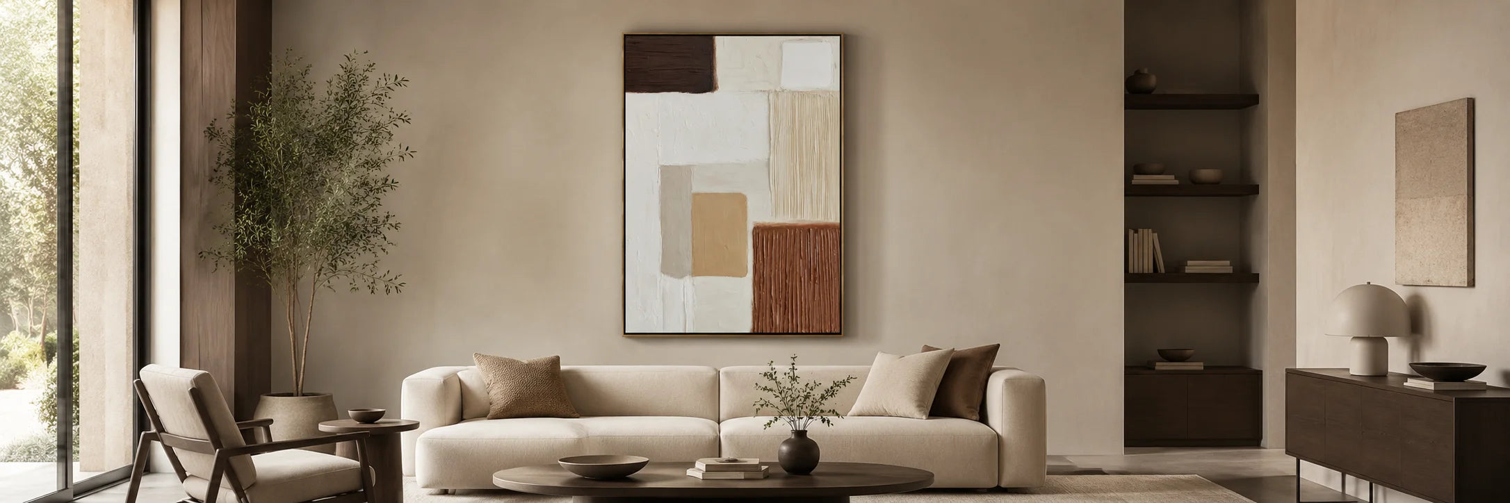 Modern canvas artwork painted by hand using professional oil paints