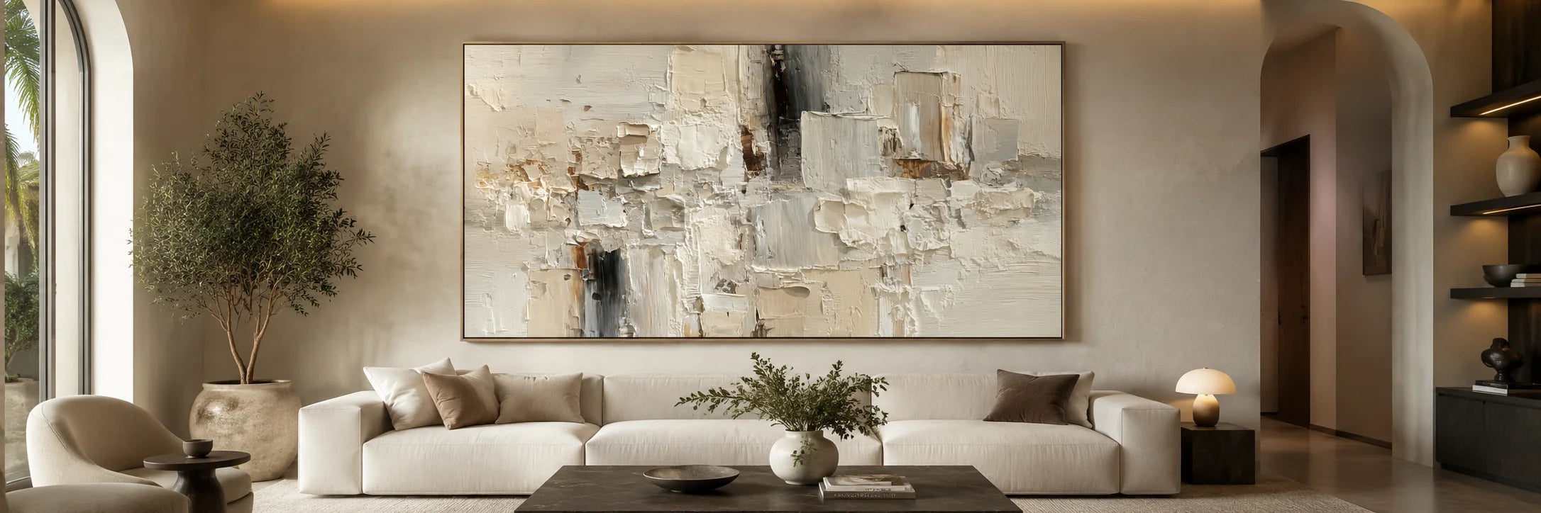 Hand-painted oil artwork with natural brush texture and artistic depth