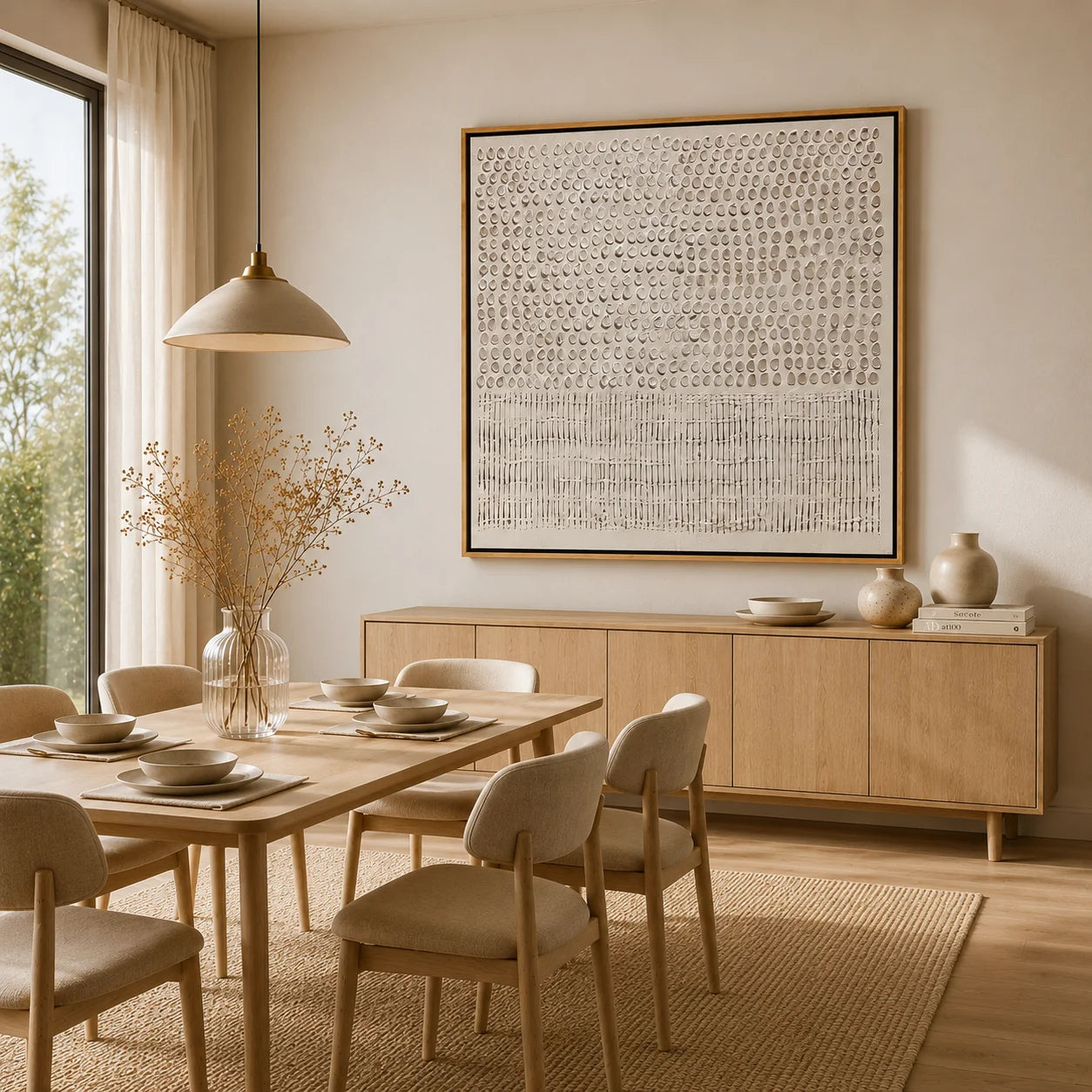 White Minimalist Textured Hand-Painted Oil Painting | Modern Abstract 3D Wall Art for Cream Neutral Decor#OA 1011