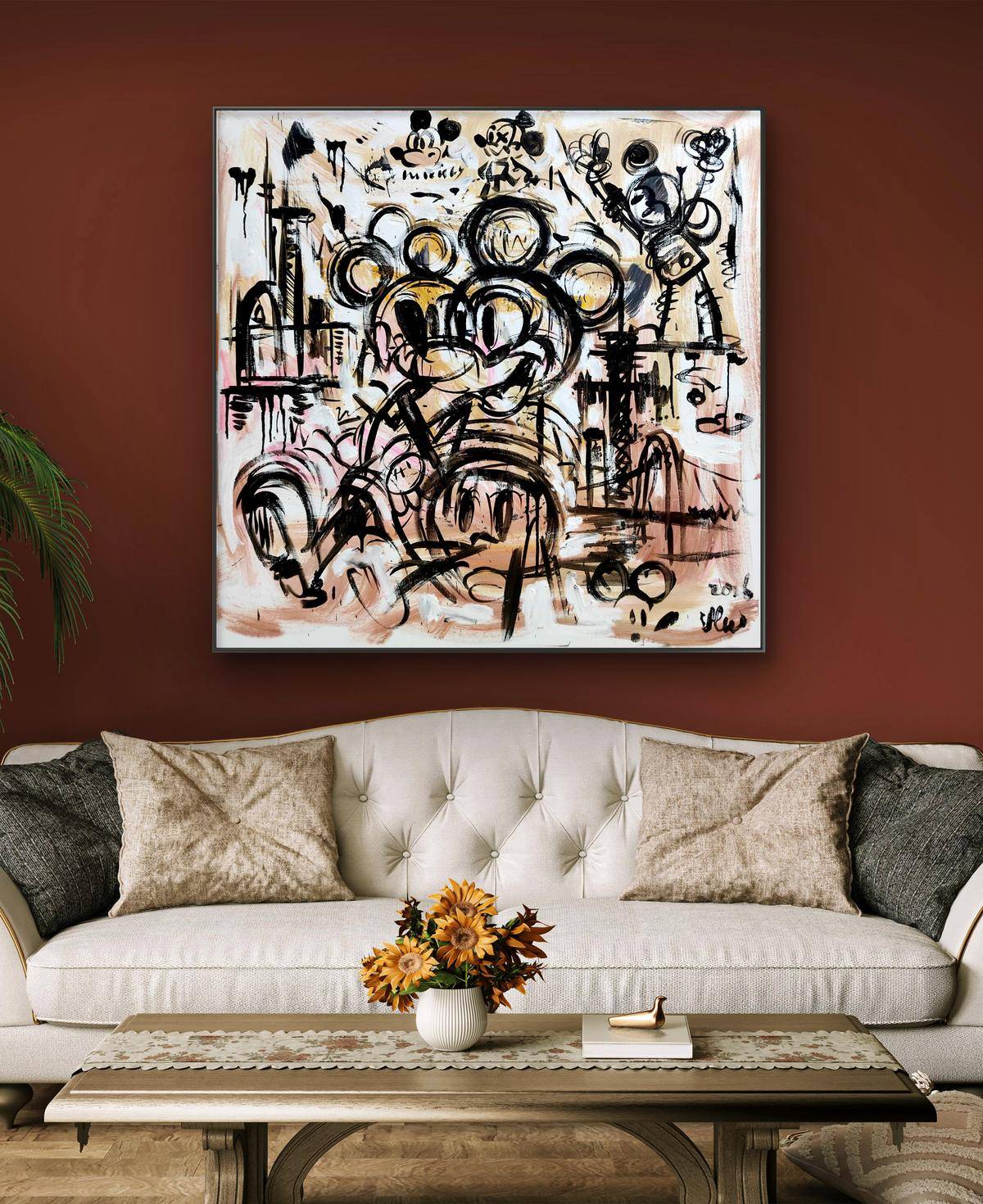 Mickey（40''x 40''/ 100 x 100 CM/Frameless Stretch)