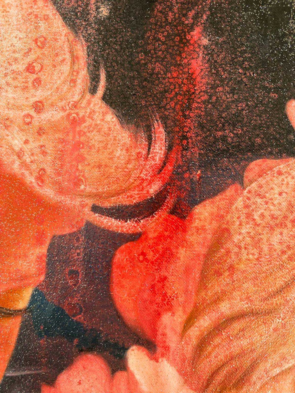 Anthophagy With Pouring Down On Us(31''x 31''/ 80 x 80 CM/Frameless Stretched)