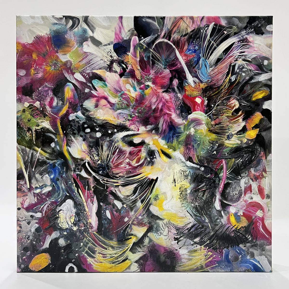 Fleeting Light of Three Thousand Mile (23''x 23''/ 60 x 60 CM/Frameless Stretched)