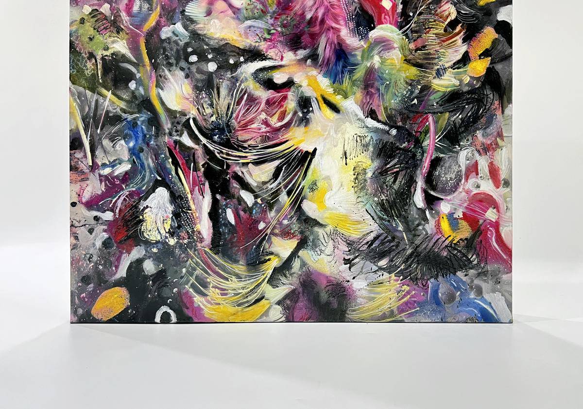 Fleeting Light of Three Thousand Mile (23''x 23''/ 60 x 60 CM/Frameless Stretched)