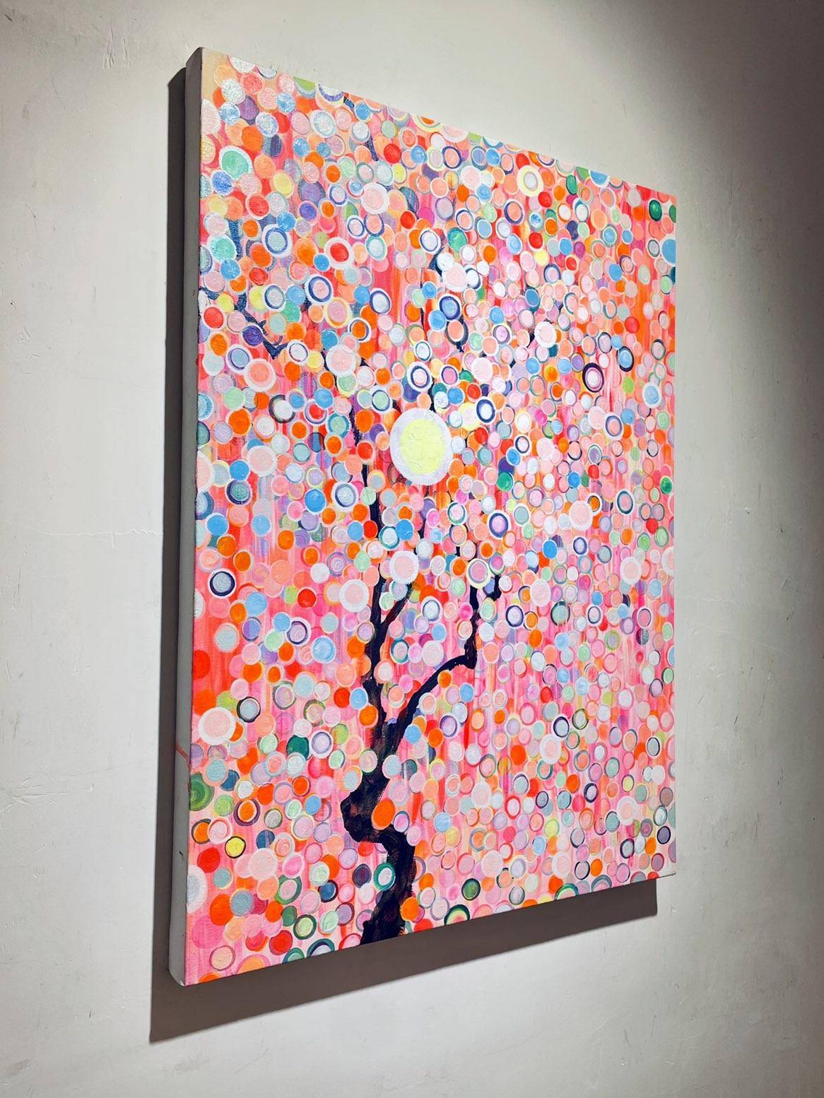 Spring Cherry Blossoms（23''x 31''/ 60 x 80 CM/Frameless Stretched)